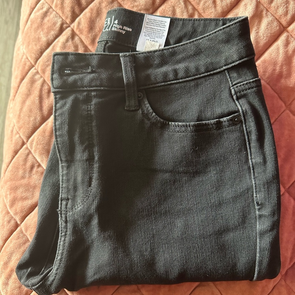 High Rise Skinny Black Jeans